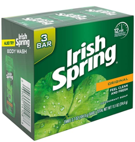 Irish Spring Original Deodorant Soap, 3 Count