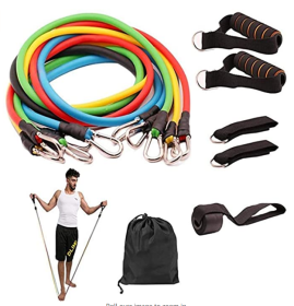 Resistance Bands Set 11 Pieces with Exercise Tube Bands