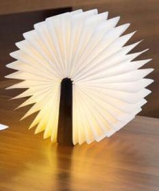 Wooden Led Book Lamp Brown