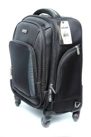 Duslang 15" Laptop Backpack/Trolley Bag, 4 Wheel Black/Grey