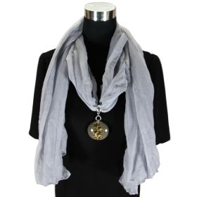 Fashion Scarf Necklace Ash - A1-SN18