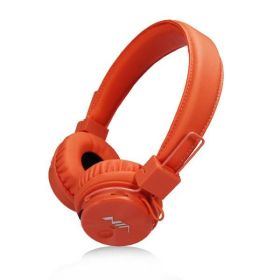 NIA X3, Bluetooth Headphones With Mic-Orange