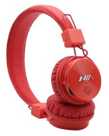 NIA X3, Bluetooth Headphones With Mic-Red