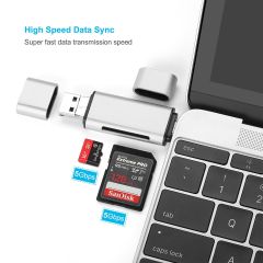 3 in 1 Multi Purpose Card Reader USB TYPE-C & USB-C
