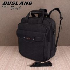 Duslang Shoulder Bag cum Backpack - 6556 - Black